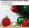 3.2" Large Christmas Balls Ornaments Shatterproof (Red & Green) - 3.2 x 3.2 x 3.2 inches
